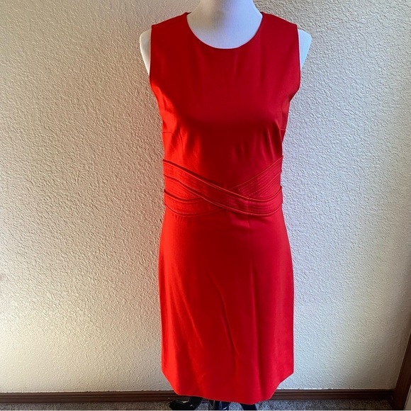 Diane Von Furstenberg Dresses & Skirts - Diane Von Furstenberg Evita Sheath Dress Bright Red Above Knee Sleeveless: 10